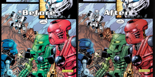 BIONICLE #1: The Coming of the Toa before and after