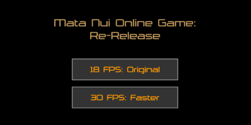 Mata Nui Online Game Re-Release FPS Options