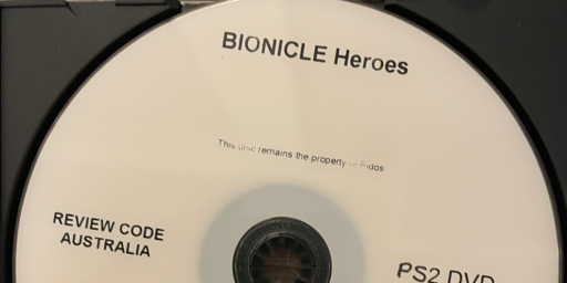 Disc label for the Bionicle Heroes press demo.